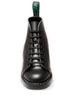 SOLOVAIR - BLACK HI-SHINE LEATHER MONKEY BOOT - BLACK SOLE - The British Boot Company LTD