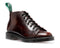 SOLOVAIR - BURGUNDY RUB OFF HI-SHINE MONKEY BOOT - BLACK SOLE (7 EYELET) - The British Boot Company LTD