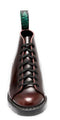 SOLOVAIR - BURGUNDY RUB OFF HI-SHINE MONKEY BOOT - BLACK SOLE (7 EYELET) - The British Boot Company LTD