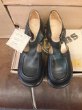 Dr Martens Vintage Mary Janes 90's, Size UK 6-7 Black waxy Heeled / T Bars, Made in England