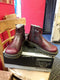 Dr Martens Vintage 80's, Size UK4, Made in England, Womens Dark Red side zip Boots