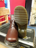 Dr Martens Vintage 80's, Size UK4, Made in England, Womens Brown Leather Boots, Ankle Boots with Strap and Side Zip