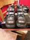 Dr Martens Vintage 80's, Size UK4, Made in England, Women's Leather Boots, Silver/Grey Strap Boots