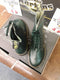 Dr Martens KIDS Boots / Size UK1,3,13 / Green Waxy / 8 hole