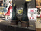 Dr Martens KIDS Boots / Size UK1,3,13 / Green Waxy / 8 hole