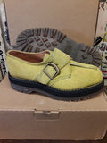 Dr Martens Yellow Suede Monk Strap Made in England Size 8 UK