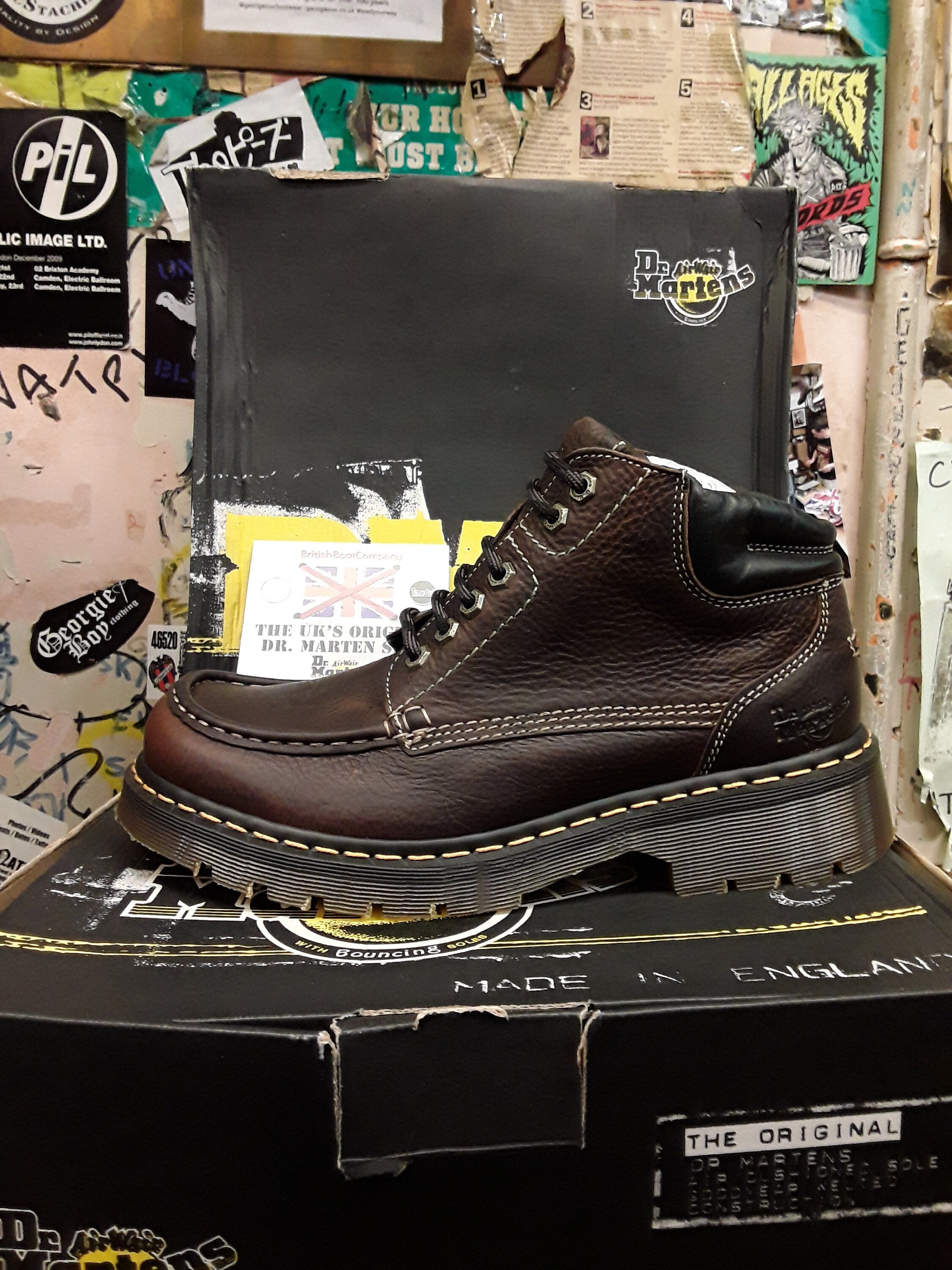 Dr Martens 8A26 Bark Grizzly 6 Hole Boot Size 10