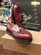 DR Martens 1926 cherry red 3 EYE steel shoe sizes 4-11