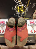 DR Martens Made in England brick red SANDALs SIZE 6