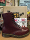 Dr Martens Cherry Red, Size UK5,8-11 / 10 Eye Steel Toe Capped Boots, Womens Leather Boots / 1919z