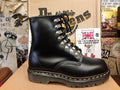 Dr Martens Vintage Black Size 5 made in England 8 loop boot 8217z