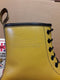 Dr Martens 1460Z Vintage Yellow Smòoth, platform Sole, Made in England
