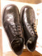 Dr Martens Vintage 90's, Size UK7, Made in England, Black Square Toe Brogue Shoes, Leather Shoes / 9A42