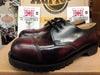 Dr Martens Getta Grip, Ruby Red steel toe shoe size 4. Made in England