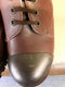 Dr Martens Getta Grip,Brown Waxy steel toe shoe size 6 Made in England