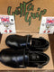 Dr Marten Getta grip Size 4 black buckle engineer shoe. Made in England