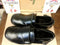 Dr Marten Getta Grip / Size UK4 / Made in England / Black Buckle Engineer Shoes