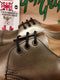 Dr Martens Getta Grip, Silver Metallic steel toe shoe size 4. Made in England