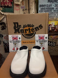 Dr Martens White Mule Made in England Size 4