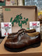 Dr Martens Getta Grip/ Size UK4 / Made in England/ Tortoiseshell Steel Toe Shoes