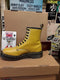 Dr Martens 1460Z Vintage Yellow Smòoth, platform Sole, Made in England