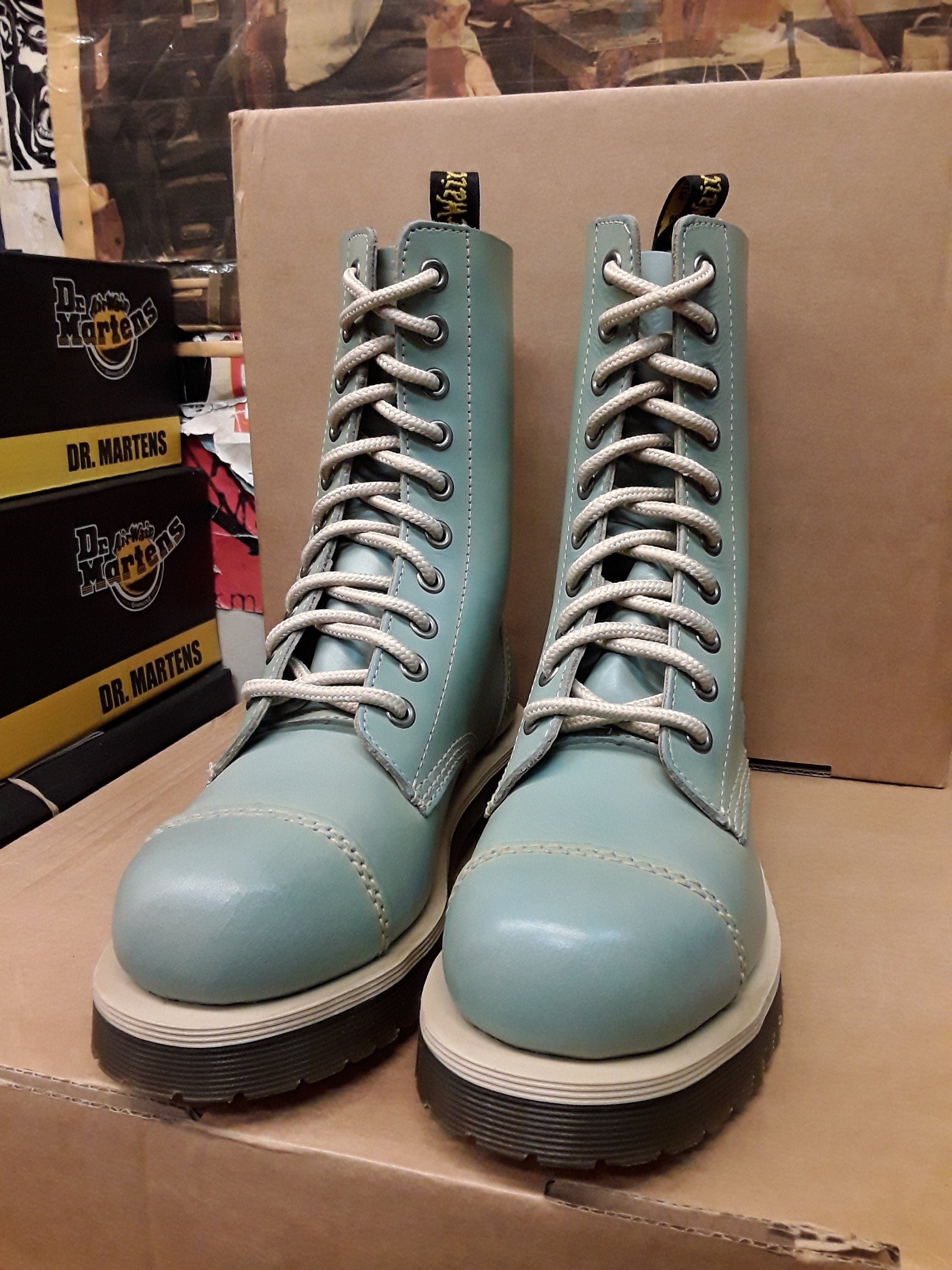 Dr Martens 10 hole Sky Blue 2B34 Various Sizes - Main Image