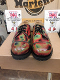 Dr Martens Getta Grip,Rainbow steel toe shoe size 4. Made in England