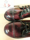 Dr Martens Getta Grip, Ruby Red steel toe shoe size 4. Made in England