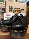 Dr Martens Black Envy sole Platform made in England  black 5 eye brogue size 6