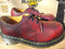 Dr Martens Deep Red Vintage, 3 hole steel toe Shoes, SIZE UK6
