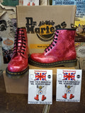 Dr Martens Ruby 1460z, Size UK3-4, 6-7, Jewel 8 Eyes Ankle Boots, Holographic Upper