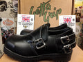Dr Marten Getta Grip / Size UK4 / Made in England / Black Buckle Engineer Shoes