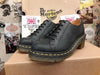 Dr Martens, size UK4, black Greasy Heeled shoes, production sample