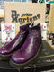 Dr Martens Purple patent Zip Chelsea boots,  production samples,  Made in England