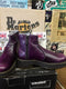 Dr Martens Purple patent Zip Chelsea boots,  production samples,  Made in England