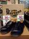 Dr Martens vintage Navy Rub off 3 hole steel toe size 4. Made in England