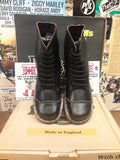Dr Martens, size UK4, Made in England, Black Stacked heel Boots