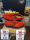 Dr Martens Red Suede Strap Platform Sole Size 8