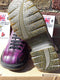 Dr Martens Boots / Size UK4 / Made in England / purple wet look leather ankle boots / Rare