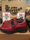 Dr Martens Red slip on loafer Size 4 Rare, Chunky  sole, production samples