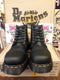 Dr Martens Vintage Black Waxy 6 hole Platform Boots,  Size 4 limited  Edition..Made in England