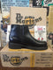 Dr Martens Ladies Made In England Black Soft Leather Chelsea Boot with Zip SIZE 6