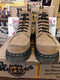 Dr Martens Sand Suede, Platform Boots 6 hole made in England, Various Sizes