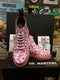 Dr Martens Pink and Red Pansy Fayre 6 hole boots Limited Edition. Various SIZES