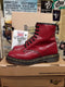 Dr Martens 1460 Vintage 90's, Size UK6, Women's Red Patent Boots, Ankle Boots, Leather Boots