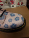 Dr Martens 6 hole Pink Magenta and Blue Floral print limited Edition Boots size 5
