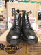Dr Martens Pewter Metallic 6 Eyelet Boots Made in England Size 9