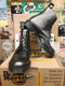 Dr Martens Pewter Metallic 6 Eyelet Boots Made in England Size 9