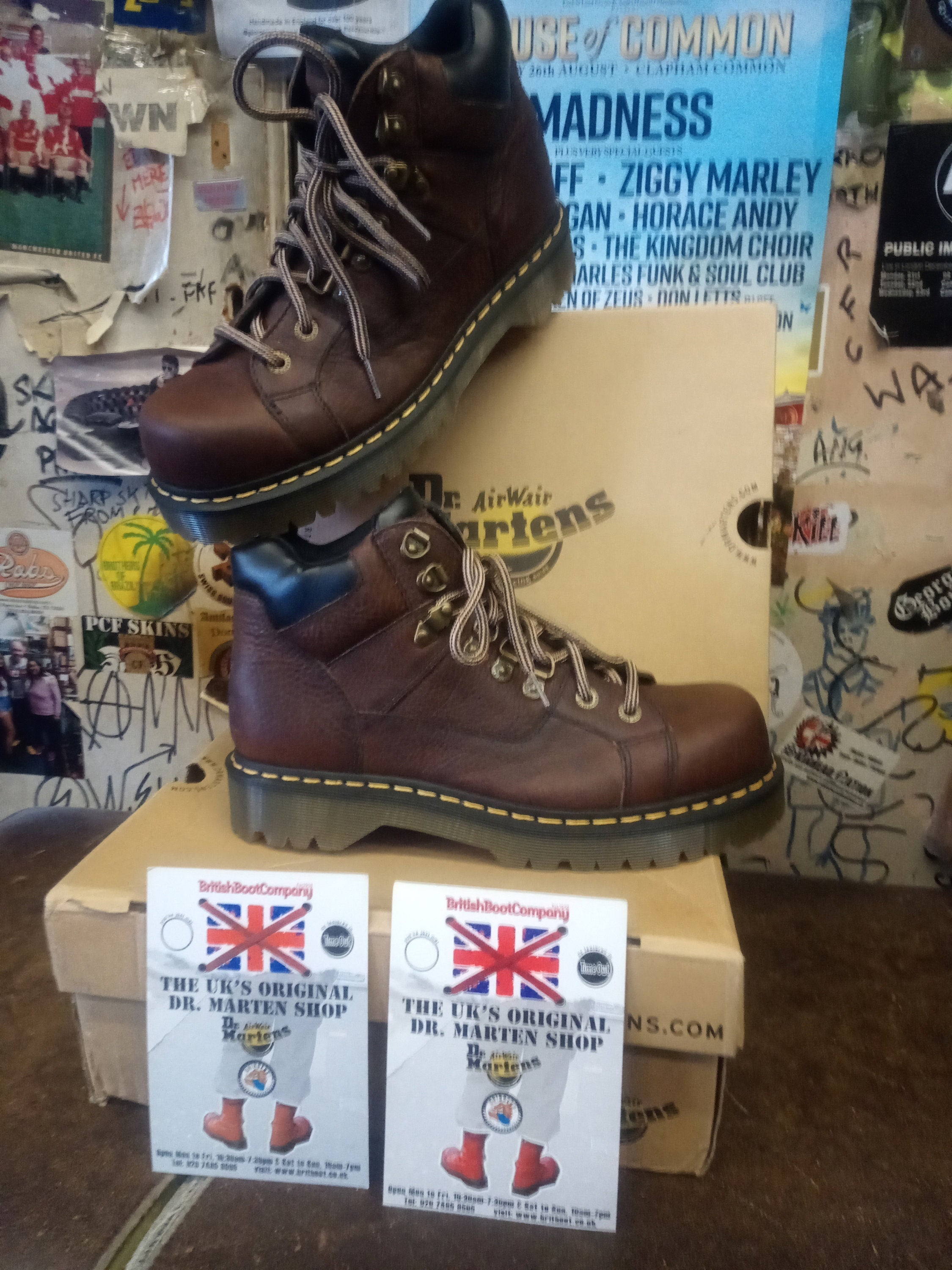 Dr Martens 8699 Martens 8699 Black Leather BootsMen