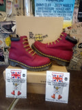 Dr Martens Purple, Size UK4, Waxy Suede Boots, Ankle Boots, Leather Womens Boots / 939